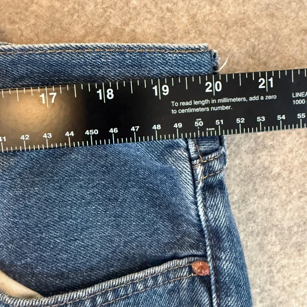 Levi's 505 Straight Fit Jeans 40x32 Blue Denim Classic Workwear Medium Wash
